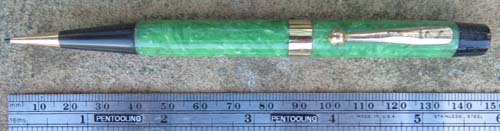 LARGE JADE GREEN WATERMAN'S PENCIL